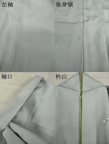 平和屋着物●訪問着 友禅 螺鈿 枝花文 暈し染め 金彩 正絹 逸品 AAAY1903ck