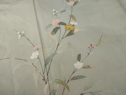 平和屋着物●訪問着 友禅 螺鈿 枝花文 暈し染め 金彩 正絹 逸品 AAAY1903ck