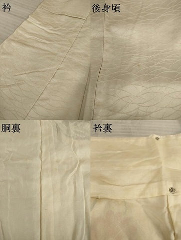 平和屋着物●豪華振袖　駒刺繍　絞り　御所車花文　金糸　金彩　正絹　逸品　AAAY1909ck