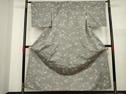平和屋着物●本場大島紬 薩摩結城紬 芝花文 ますいわ屋扱い 正絹 逸品 AAAY1933ck