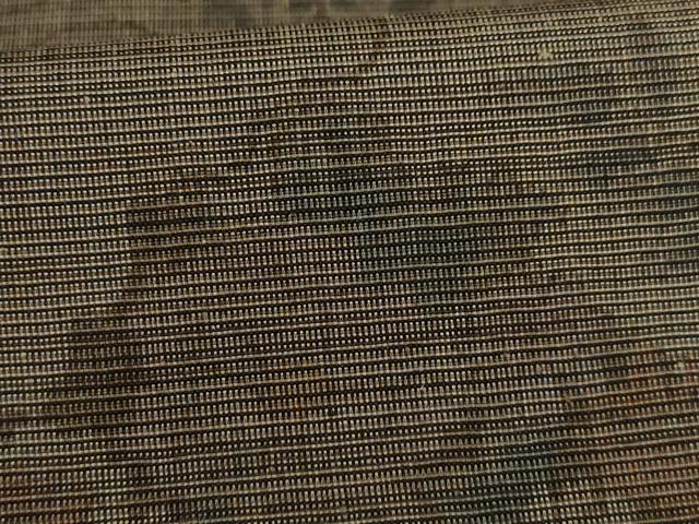 平和屋着物●上質な紬　花唐草文　正絹　逸品　AAAY1936ck