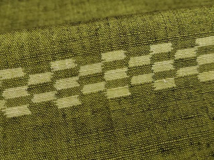平和屋着物●上質な紬 横段市松文 正絹 逸品 AAAY1942ck