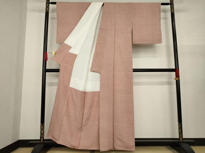 平和屋着物●上質な小紋 唐草文 正絹 逸品 AAAY1952ck