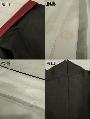 平和屋着物●本場大島紬　一元７マルキ　舞蝶間道　正絹　逸品　AAAY1956ck
