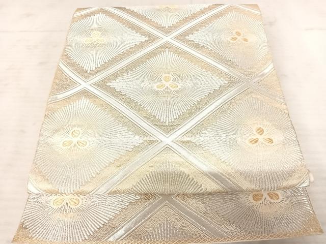 平和屋着物◎六通柄袋帯　松菱　金銀糸　正絹　逸品　AAAY2143yx