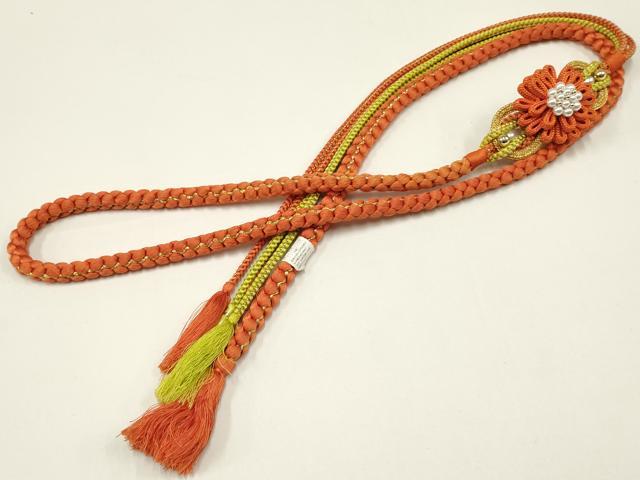 平和屋着物●和装小物　振袖用帯締め　装飾　パール　ビーズ　金糸　日本製　逸品　未使用　AAAY2282ay
