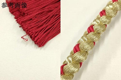 平和屋着物●和装小物 振袖用帯締め 装飾 パール 金糸 撚り房 日本製 逸品 AAAY2283ay