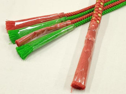 平和屋着物●和装小物 振袖用帯締め 翠嵐工房 装飾 パール ビーズ 金糸 日本製 逸品 未使用 AAAY2286ay