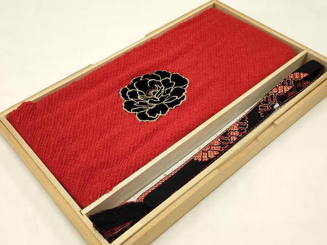 平和屋着物●和装小物　帯締め・帯揚げセット　総絞り　刺繍　ラインストーン　高麗組　金糸　逸品　AAAY2316ay
