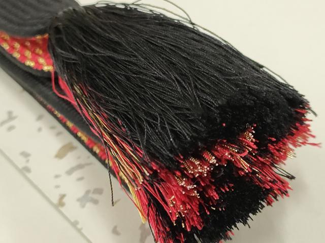 平和屋着物●和装小物　帯締め・帯揚げセット　総絞り　刺繍　ラインストーン　高麗組　金糸　逸品　AAAY2316ay