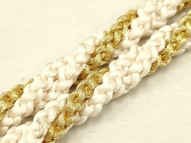 平和屋着物●和装小物 帯締め・帯揚げセット 振袖用 絞り 刺繍 地紙花文 金糸 金彩 撚り房 逸品 AAAY2321ay