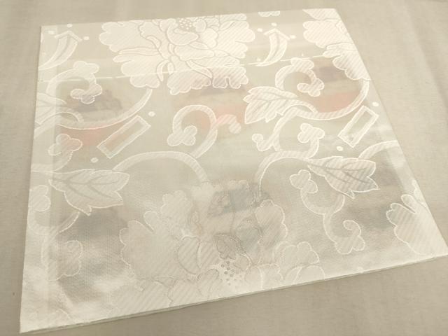 平和屋本店▼夏物　打敷　内敷2点セット　向い鳳凰文　金糸　法衣　寺院　仏具　仏教　僧侶　神職　装束　未使用　AAAY2402ja
