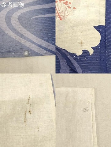 平和屋本店▼夏物　打敷　内敷　絽　流水花文　暈し染め　銀彩　法衣　寺院　仏具　仏教　僧侶　神職　装束　AAAY2420ja