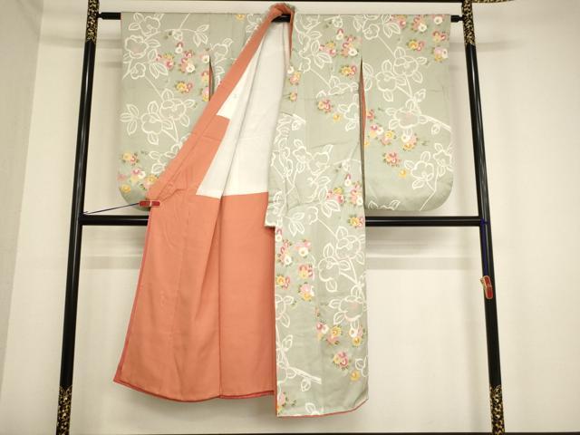 平和屋着物[]七五三　女の子　７歳　祝着　椿文　金彩　逸品　AAAY2559ja