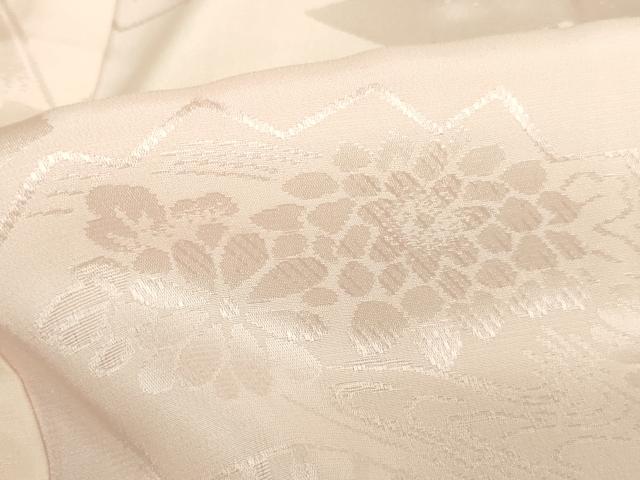 平和屋着物■長襦袢　無双仕立て　扇面花地紋　暈し染め　正絹　逸品　AAAY2655ja