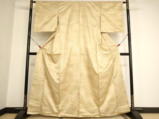 平和屋着物■小紋　青海波地紋　暈し染め　洗える着物　AAAY2797ja