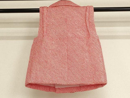 平和屋着物[]七五三　女の子　３歳　被布　総絞り　正絹　逸品　未使用　AAAY2865ja