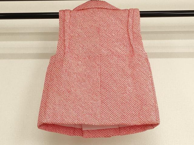 平和屋着物[]七五三　女の子　３歳　被布　総絞り　正絹　逸品　未使用　AAAY2865ja