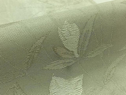 平和屋着物＊夏物 六通柄袋帯 草花文 銀糸 正絹 逸品 AAAY3281jh