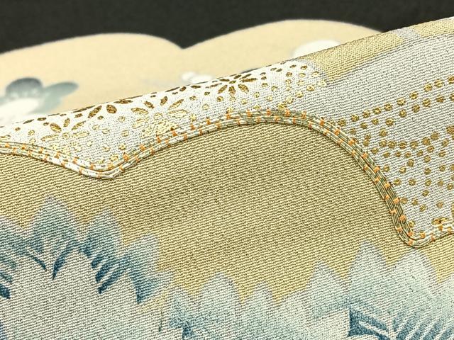 平和屋着物■豪華黒留袖　駒刺繍　風景文　金彩　正絹　逸品　AAAY3527mf