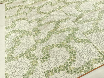 平和屋着物■上質な紬　幾何学文様　正絹　逸品　AAAY3848mf