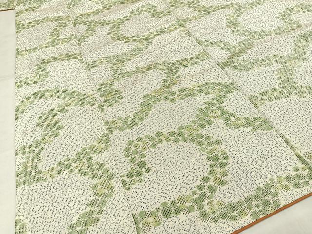 平和屋着物■上質な紬　幾何学文様　正絹　逸品　AAAY3848mf