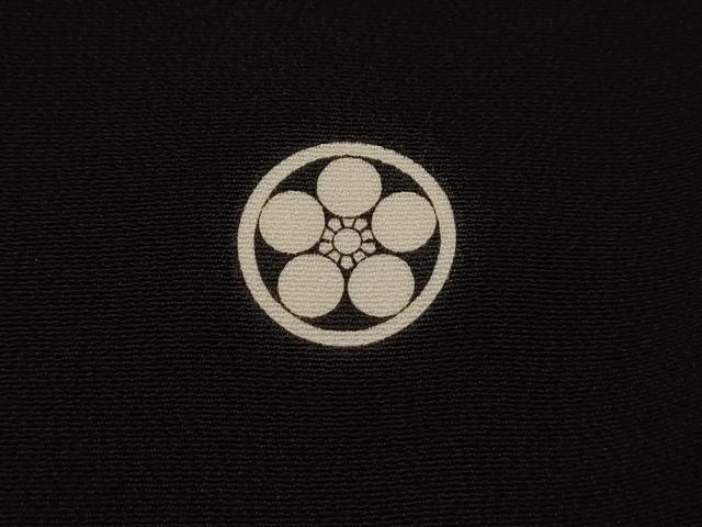 平和屋着物■豪華黒留袖　風景草花文　金彩　正絹　逸品　AAAY4021ru