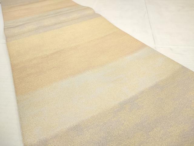 平和屋着物◎綴れ　全通柄袋帯　霞文　金糸　正絹　逸品　AAAY4243sg