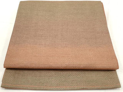 平和屋着物◎全通柄袋帯　霞文　金糸　正絹　逸品　AAAY4245sg