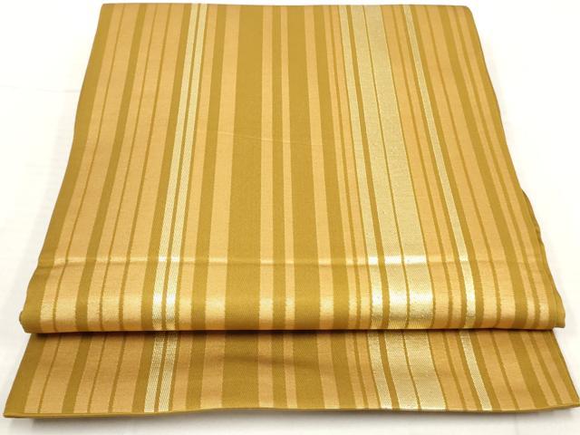平和屋着物◎六通柄袋帯 縞 正絹 逸品 AAAY4249sg