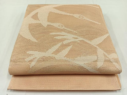 平和屋着物＊夏物　太鼓柄袋帯　流水飛鶴文　正絹　逸品　AAAY4332jh