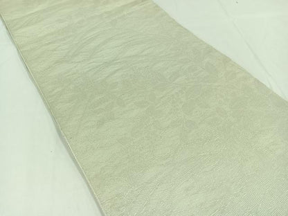 平和屋着物＊夏物　六通柄　本袋帯　萩文　千草鼠色　銀糸　正絹　逸品　AAAY4356jh