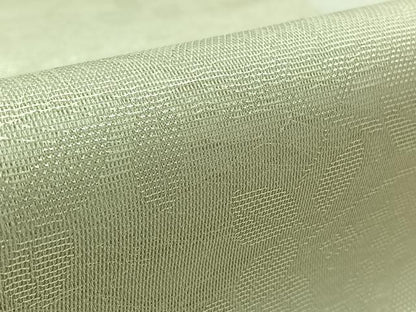 平和屋着物＊夏物　六通柄　本袋帯　萩文　千草鼠色　銀糸　正絹　逸品　AAAY4356jh