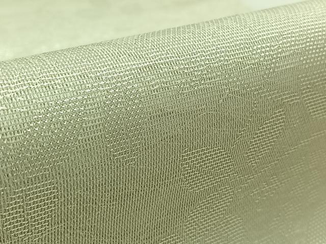 平和屋着物＊夏物　六通柄　本袋帯　萩文　千草鼠色　銀糸　正絹　逸品　AAAY4356jh