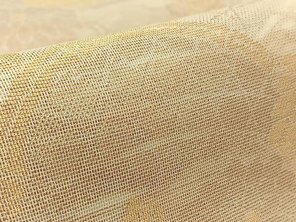 平和屋着物＊夏物　六通柄袋帯　流水花文　金糸　正絹　逸品　AAAY4358jh