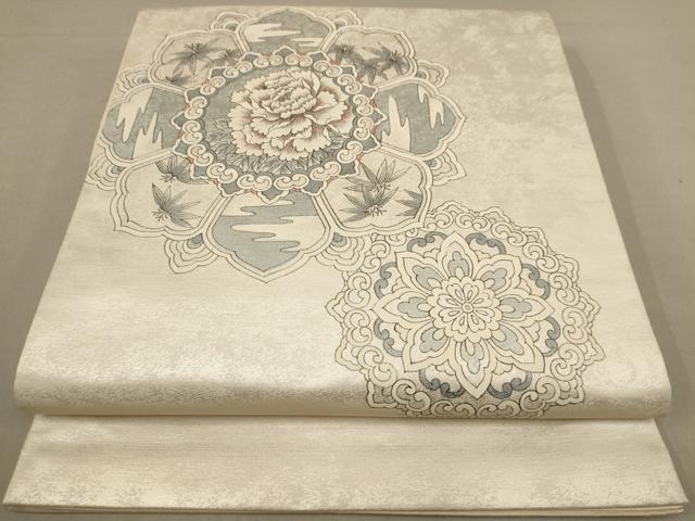 平和屋着物◎太鼓柄袋帯　彩鳳　正倉院花文　正絹　逸品　AAAY4389dt