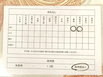 平和屋着物◎六通柄袋帯　乱菊　金糸　正絹　逸品　AAAY4408dt