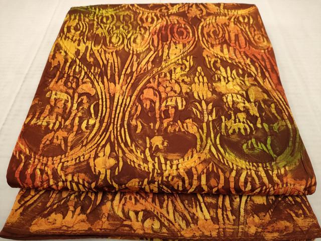 平和屋着物◎全通柄袋帯　ふくれ織　幾何学文　正絹　逸品　AAAY4449dt