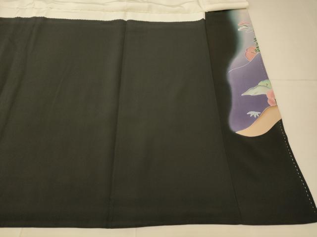 平和屋着物■豪華黒留袖 風景文 暈し染め 金彩 正絹 逸品 AAAY4606fw