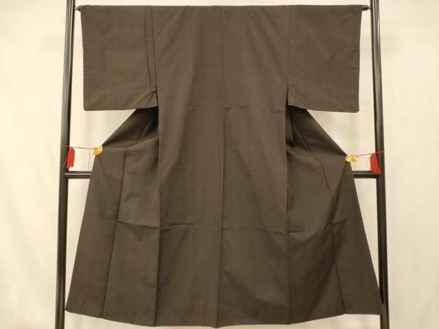 平和屋着物■男性 紬 格子文 正絹 逸品 AAAY4619fw