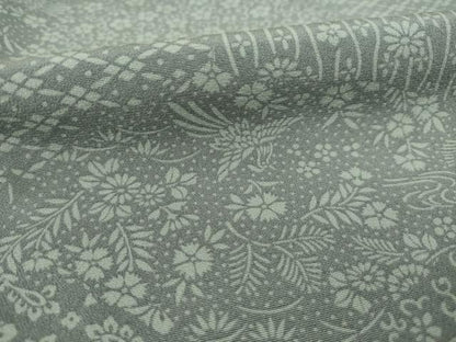 平和屋着物●上質な小紋 切嵌鳳凰花文 正絹 逸品 AAAY4699ck