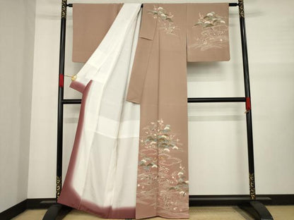 平和屋着物●訪問着　友禅　刺&amp;#32353;　吉祥宝尽くし　金糸　金彩　正絹　逸品　AAAY4706ck
