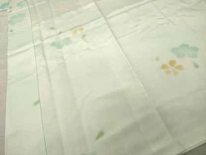 平和屋着物●長襦袢 無双仕立て 舞花文 暈し染め 正絹 逸品 AAAY4714ck
