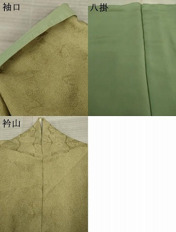 平和屋着物●江戸小紋　鮫小紋柄　双蝶文　正絹　逸品　AAAY4722ck