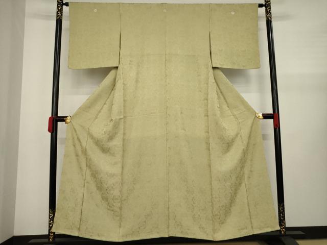 平和屋着物●江戸小紋　鮫小紋柄　双蝶文　正絹　逸品　AAAY4722ck