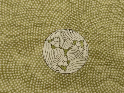 平和屋着物●江戸小紋　鮫小紋柄　双蝶文　正絹　逸品　AAAY4722ck
