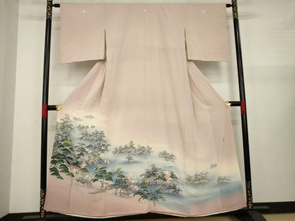 平和屋着物●十日町友禅作家　阿部佳雪　色留袖　松島　暈し染め　正絹　逸品　AAAY4737ck