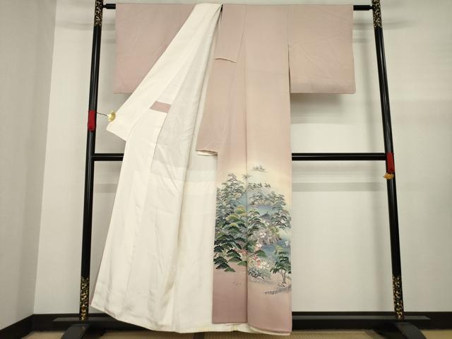 平和屋着物●十日町友禅作家　阿部佳雪　色留袖　松島　暈し染め　正絹　逸品　AAAY4737ck