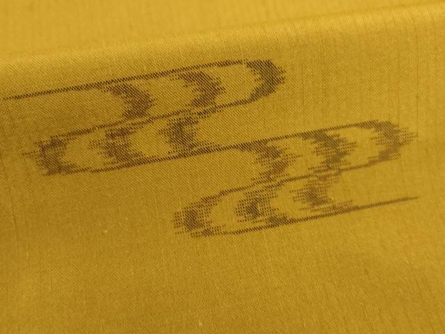 平和屋着物●上質な紬　琉球絣文様　正絹　逸品　AAAY4750ck