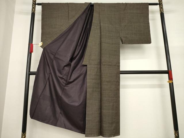 平和屋着物●男性　本場大島紬　一元絣　正絹　逸品　AAAY4755ck